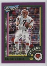 2022 Panini Classics Legends Timeless Tributes Purple 37/50 Boomer Esiason 18ef