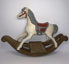 Rocking Horse Babys Room Burwood Products Plastic Wall Silhouette Vintage 1988
