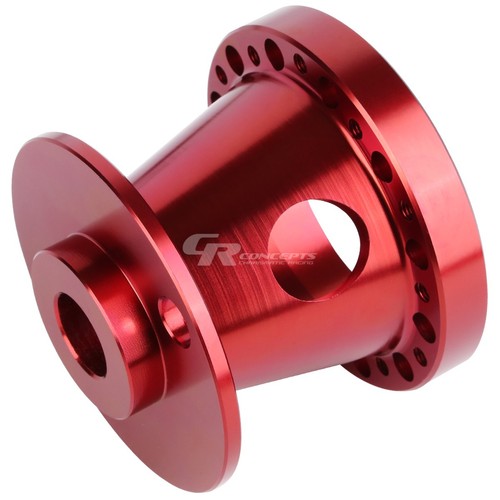 RED T-6061 ALUMINUM STEERING WHEEL HUB ADAPTOR FOR 240SX 300ZX SENTRA MAXIMA - Picture 4 of 5