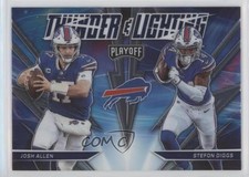 2021 Panini Playoff Thunder and Lightning Josh Allen Stefon Diggs #TL-8 0b3