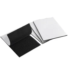 Melsan 4x6 Inch Hook and Loop Tape Heavy Duty - 4 Sets - Strong Back Adhesive...