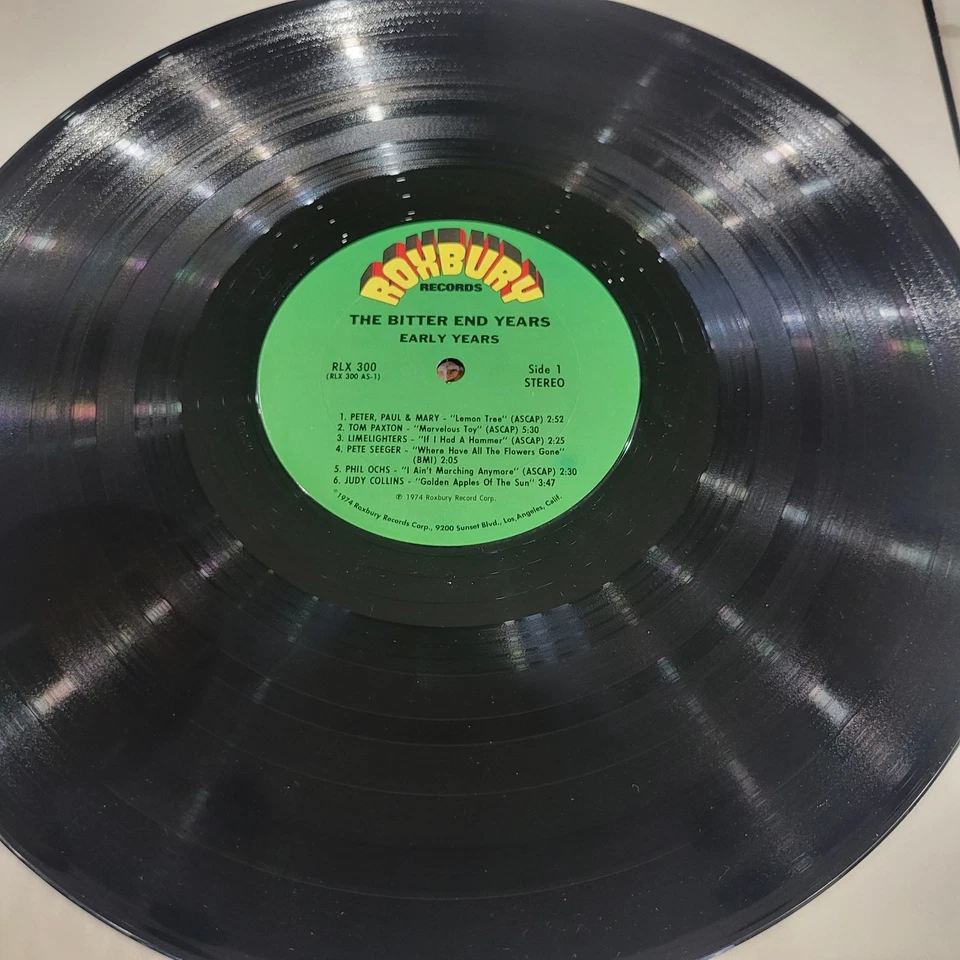 Various - The Bitter End Years Triple Vinyl LP - 1974 - Roxbury Records RLX 300 - Image 4 of 4