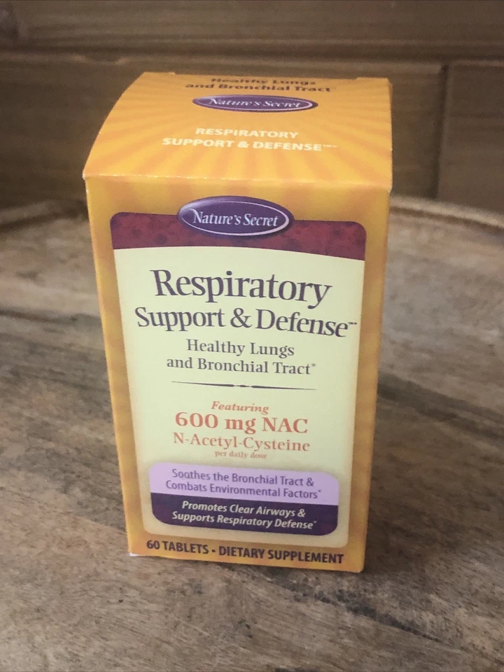 Nature s Secret Apoyo Respiratorio Defensa 60 Comprimidos - Exp 1/26+ Foto 2 de 4