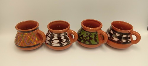JASPE VON GUATAMALA VINTAGE KAFFEE ESPRESSOTASSEN ROT TON KERAMIK KAFFEETASSEN - Bild 9 von 24