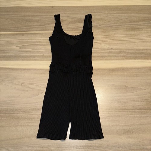 NWOT Year of Ours Johanna Rib Black One Piece Jumpsuit Romper Women's X-Small XS - Picture 8 of 9