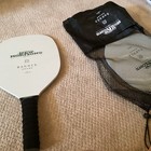 Pickle Ball Set (2 Wooden Lacquer Rackets Ball Mesh Bag — photo 2
