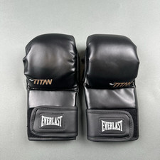 Everlast Titan Hybrid Hook and Loop MMA Training Gloves in Black