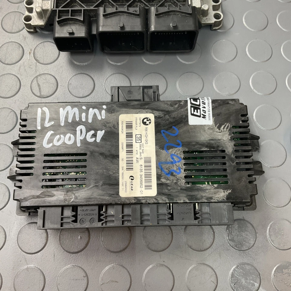 MINI COOPER S 2011-2012 TURBO MOTOR CONJUNTO DE COMPUTADORA ECU ECM CAS + LLAVE OEM Foto 2 de 4