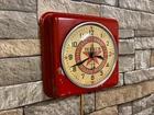 VTG 1950’s GE TEXACO OIL OLD GAS STATION DINER ADVERTISING WALL CLOCK SIGN GLOBE