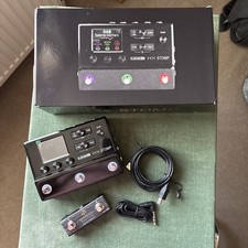 Line 6 HX Stomp multi-effects boxed & line 6 power supply  & Ampero foot switch 