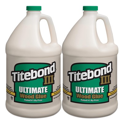 Titebond III Ultimate Wood Glue 1 Gal. (2 Pack)   Premium Professional Tan 