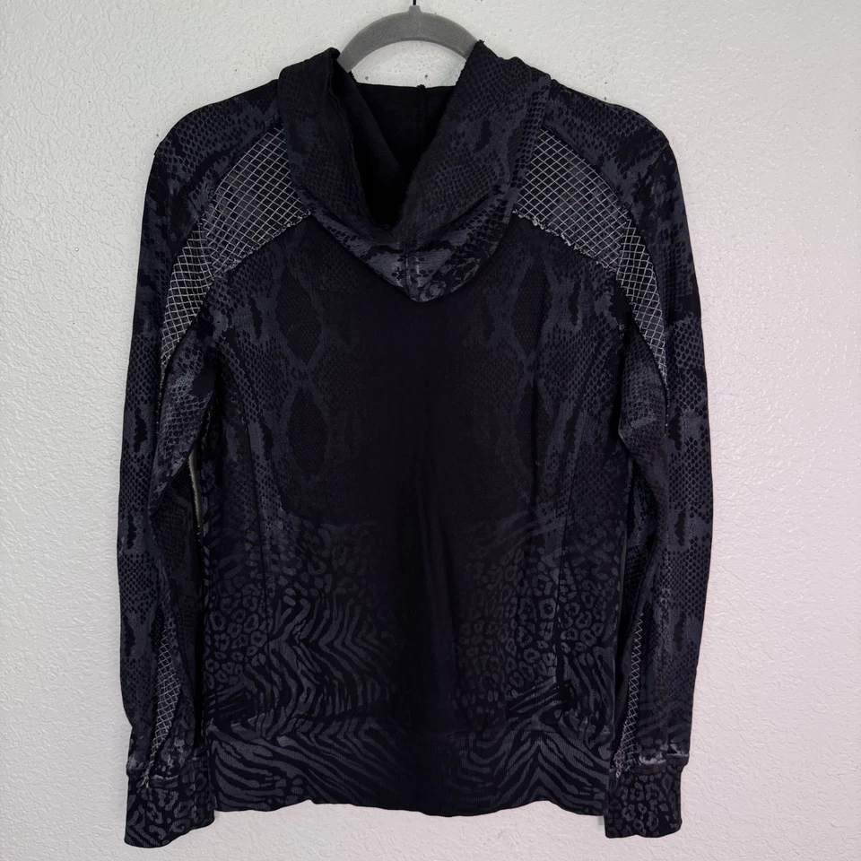 Chaqueta Sinful by Affliction Mujer Pequeña Estrás Cabeza de Toro Topeka Lluvia Y2K Foto 2 de 4