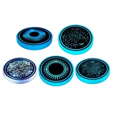 LED Vehicle Coasters Lights USB Charged with 7 Color for Interior Environment