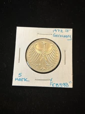 1972 J Germany 5 Mark Silver “feb398” Stunning Coin
