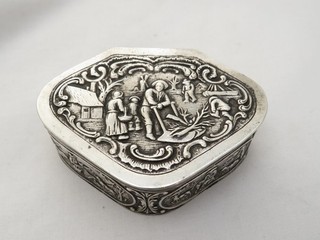 ORNATE VINTAGE DUTCH SILVER BOX HOLLAND SILVER HALLMARKED