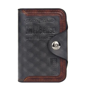 Menbense Premium Men's Wallet,Magnetic buckle
