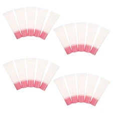 20pcs Lip Gloss Tubes Clear Lip Balm Containers Refillable Soft Empty Mini
