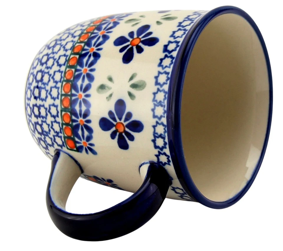 Polish Pottery 12 oz. Mug – Handcrafted Boleslawiec Stoneware by Zaklady - Image 4 of 4