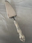 Wallace La Reine Server Sterling Silver Handle Curved Blade 11" Cheese Or Cake