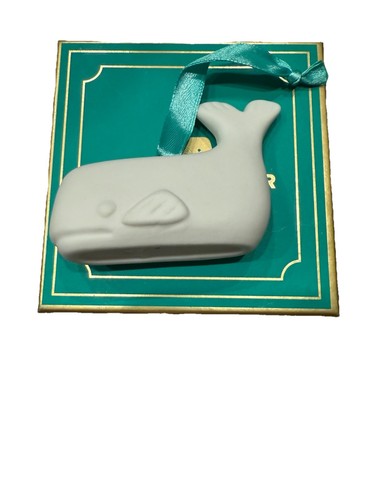 Jonathan Adler weißer Keramik Wal Weihnachtsschmuck mit Originalkarton - Bild 2 von 9