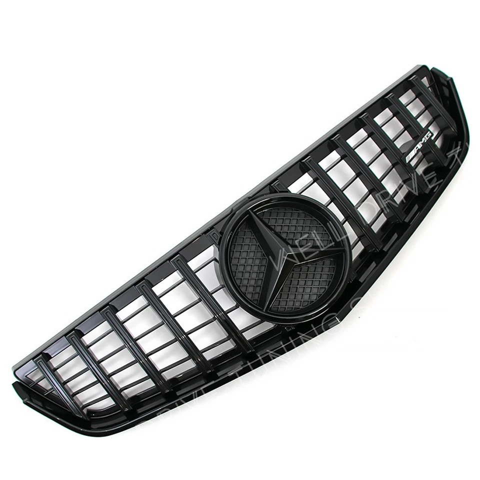 Glossy Black Grille For Mercedes Benz E-Class Coupe 2D 09-13 E250 E350 E500 E550 Foto 3 de 4