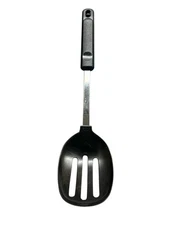 Ekco Black Nylon Slotted Basting Serving Spoon Plastic Handle Resist 400 Degree