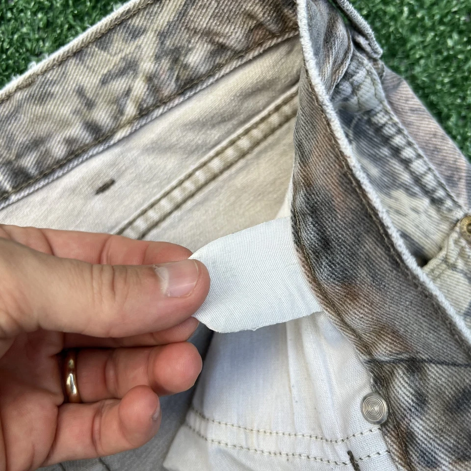 Vintage Wrangler Double Knee Pants Mens 39x29" Camouflage Timber Advantage Y2K - Image 3 of 4