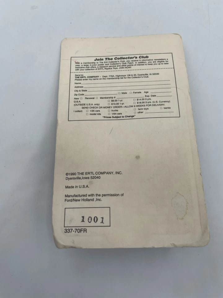 1/64th Scale Ford New Holland 50th Anniversary Baler Hayliner ERTL NEW SILVER - Image 2 of 2