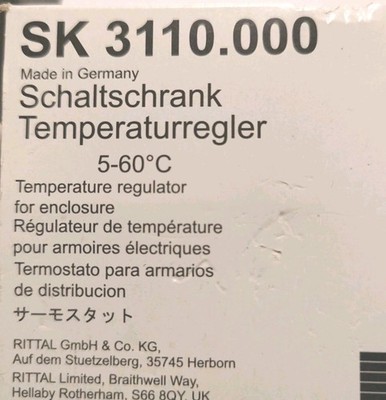 Rittal Temperaturregler SK 3110. 000 Schaltschrank-Klimatisierung 3110