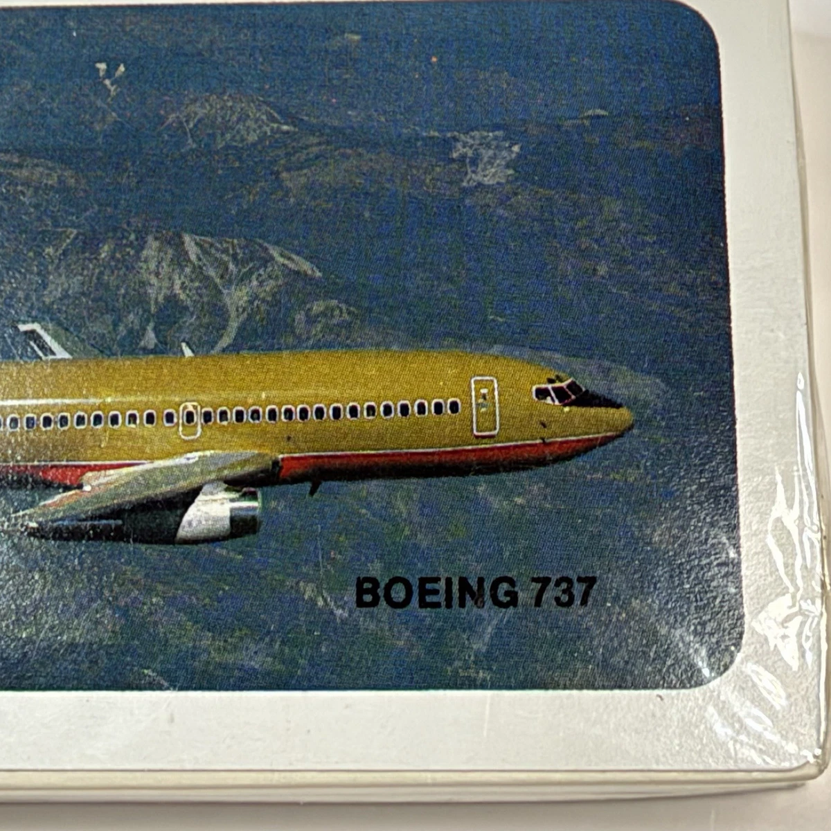 Vintage Southwest Airlines Sealed Playing Cards Boeing 737 Mustard Rocket Livery