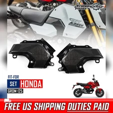 Pair Side Upper Panel Cover Engine Guard Carbon For Honda Grom 125 2025