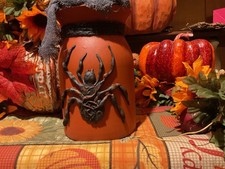 Halloween Glass Witch Potion Bottle Hand Crafted Apothecary Rustic One of a Kind