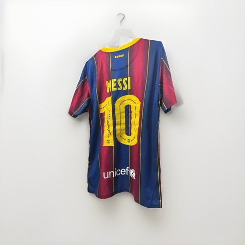 Maglia Da Calcio Collezione Barcellona #10 Messi Signed