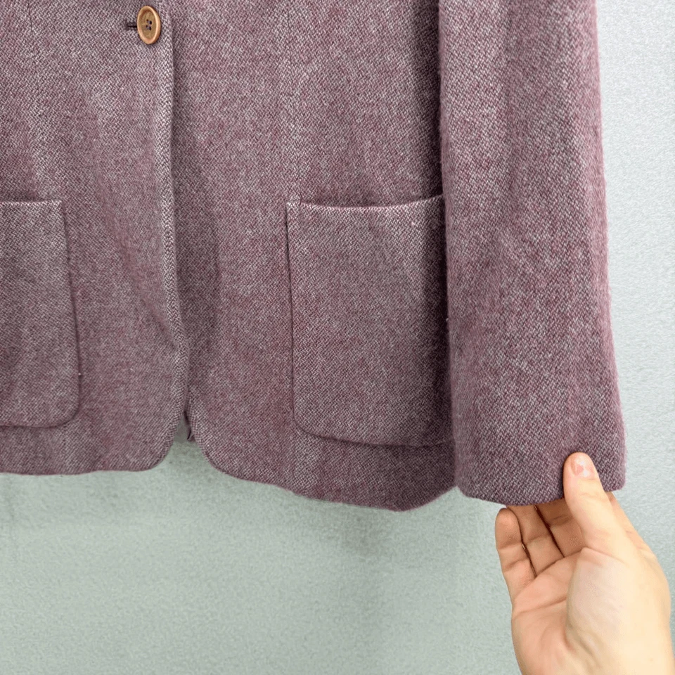 Blazer tejido Georgio Armani 100 % cachemir con forro de seda talla 40 EE. UU. 10 Foto 4 de 4