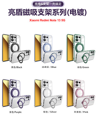 Magnetic Kickstand Phone Case For Xiaomi Redmi 13C 12 10A Note 13 Pro Plus A3