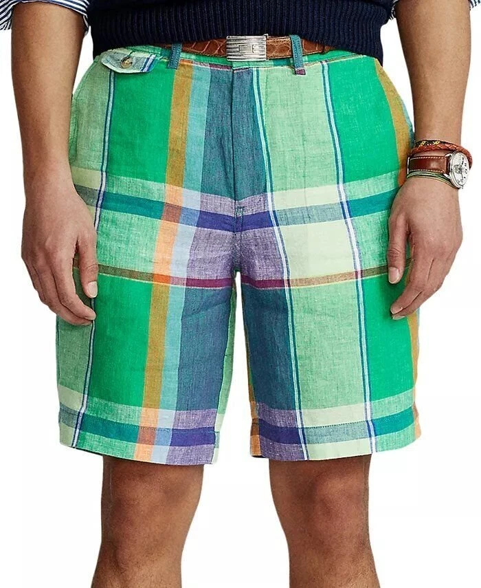 Polo sales madras shorts