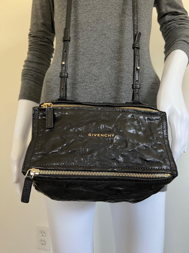 GIVENCHY Black Crinkled Calf Leather Small GIVENCHY Black Crinkled Calf Leather Small