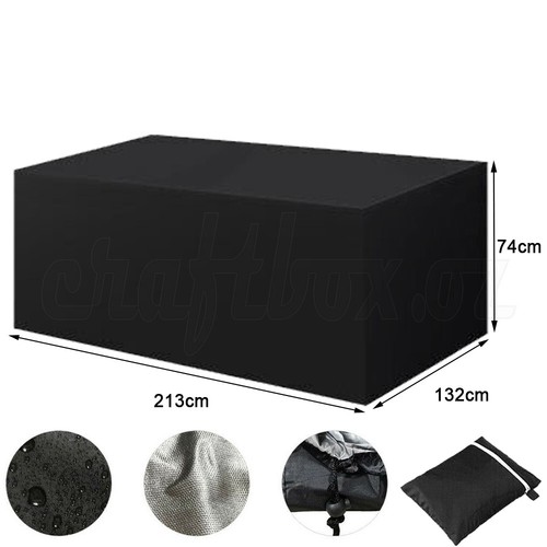 IN/Outdoor Furniture Cover UV Waterproof Garden Patio Table Shelter 4/6/8 Seater - Picture 15 of 21