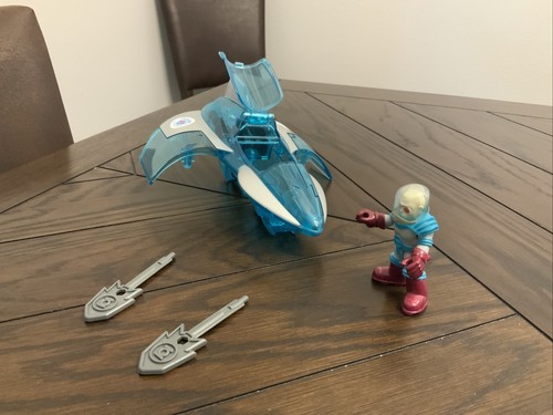 FISHER PRICE IMAGINEXT DC SUPER FRIENDS MR FREEZE JET PLAYSET USED - Picture 3 of 5