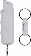 Sabre Campus Safety Pepper Spray Quick Release Key Ring Light Gray HC-14-LG-US
