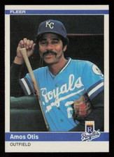 1984 Fleer Amos Otis #351 Kansas City Royals Baseball Card
