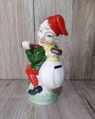 Vintage Retro Pixie Elfe Sack mit Spardose mit Stopper