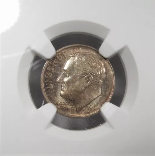 1964-P Silver Roosevelt Dime NGC MS66 Tone Coin AJ230