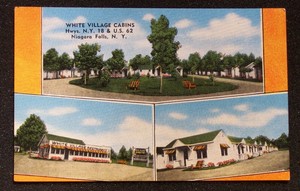 1940s Nice White Village Cabins Linen Niagara Falls Ny Niagara Co