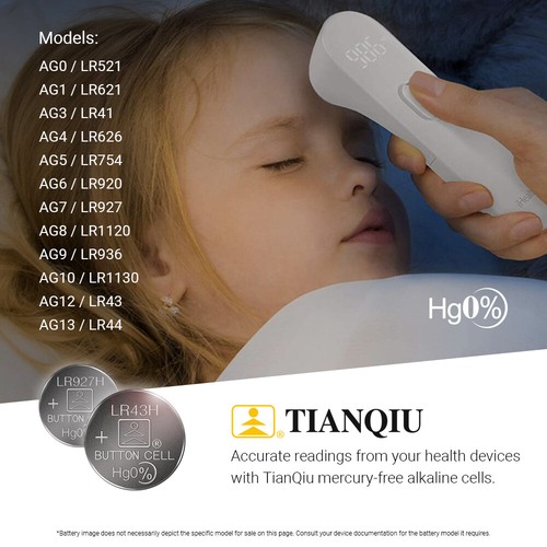 Tianqiu LR621H Battery Alkaline AG1 364A(2, 10, 20, 50, 100, 200 Pack Wholesale) - 第 10/18 張圖片