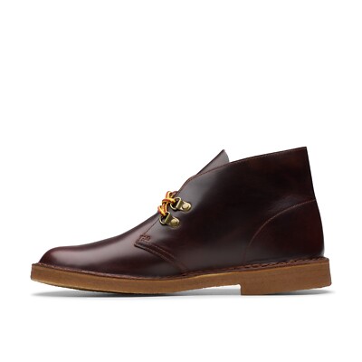 Clarks Originals Desert Boot Hiker Mens Burgundy Leather  display picture 1