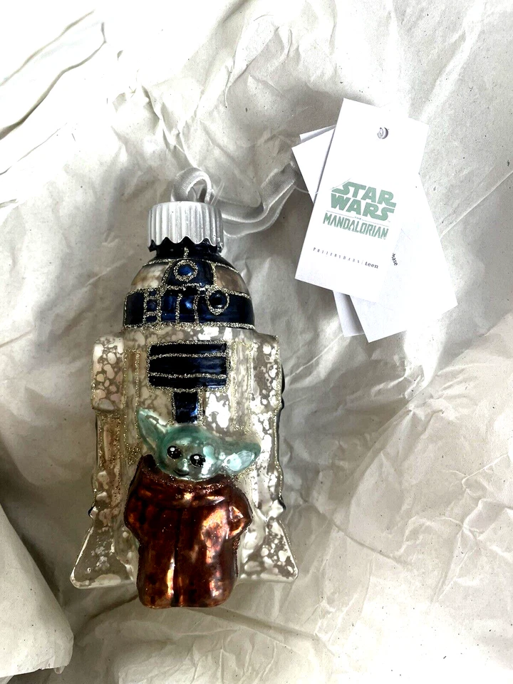 cerámica granero vacaciones Disney Star Wars Navidad regalo ornamento R2D2 niño escolar, Foto 2 de 4