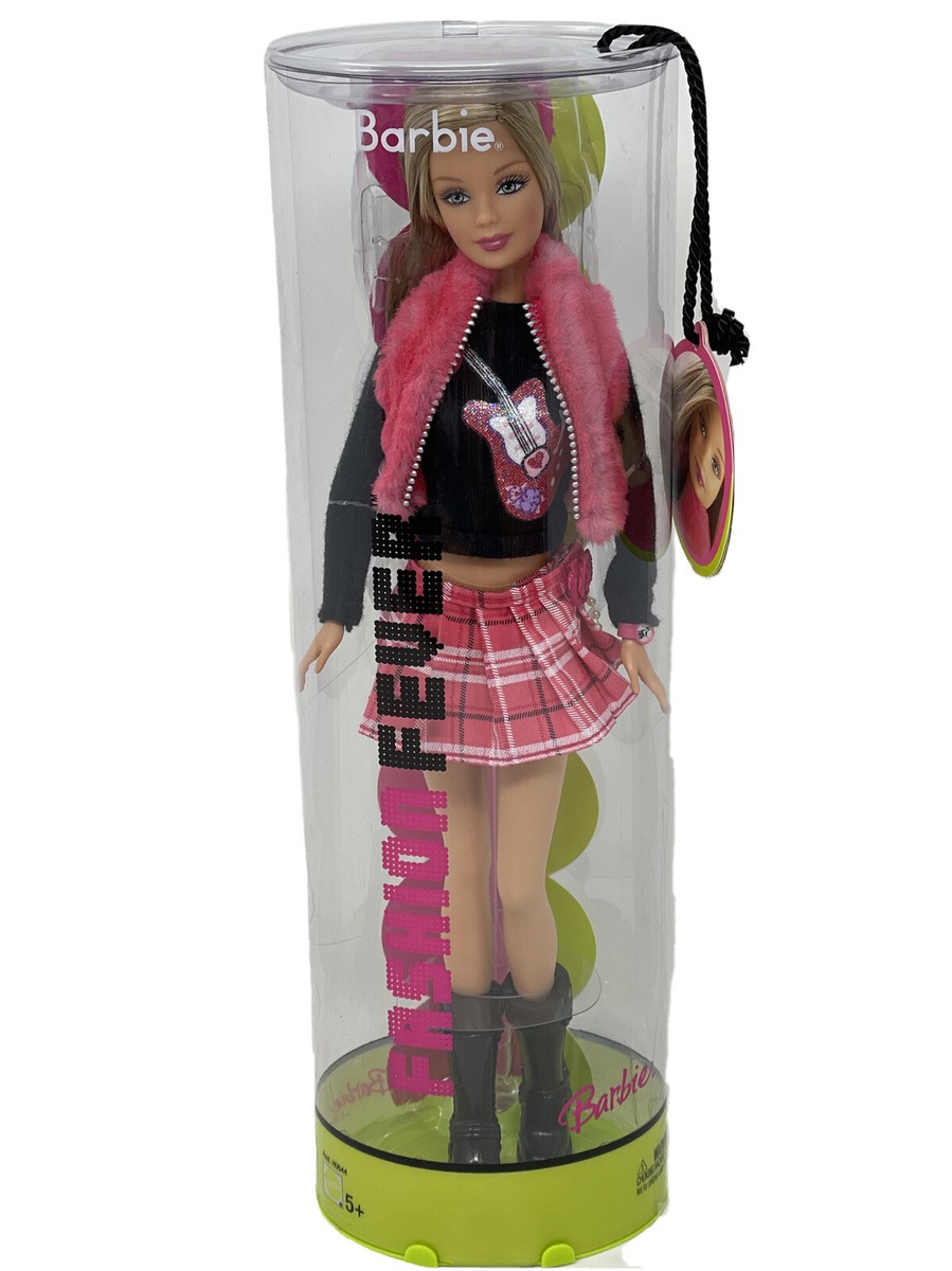 Fashion Fever Barbie 2004 H7472 Guitar T-Shirt Pink Plaid Mini | eBay