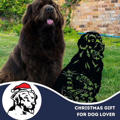 Newfoundland Silhouette Dog Lover Owner Gift Her Him Ornaments Home Decor Statue - 第 6/49 張圖片