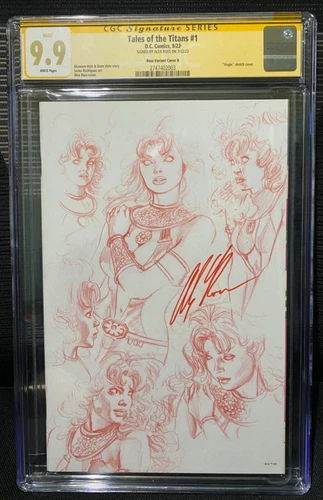 Tales Of The Titans #1 Alex Ross Variant Cover B Starfire AUTOGRAPHED GRADED 9.9